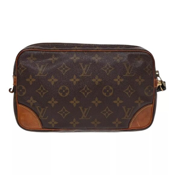 LOUIS VUITTON Monogram Marly Dragonne GM Clutch Bag M51825 LV Auth 87479 - Picture 2 of 16